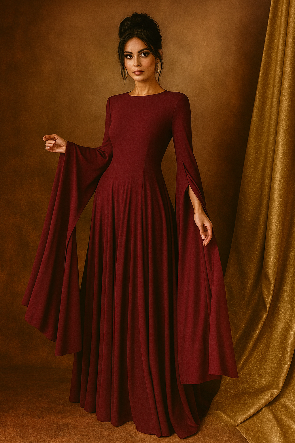 UV ATELIER | 2025 New Elegant Floor-Length Pleated Evening Dress