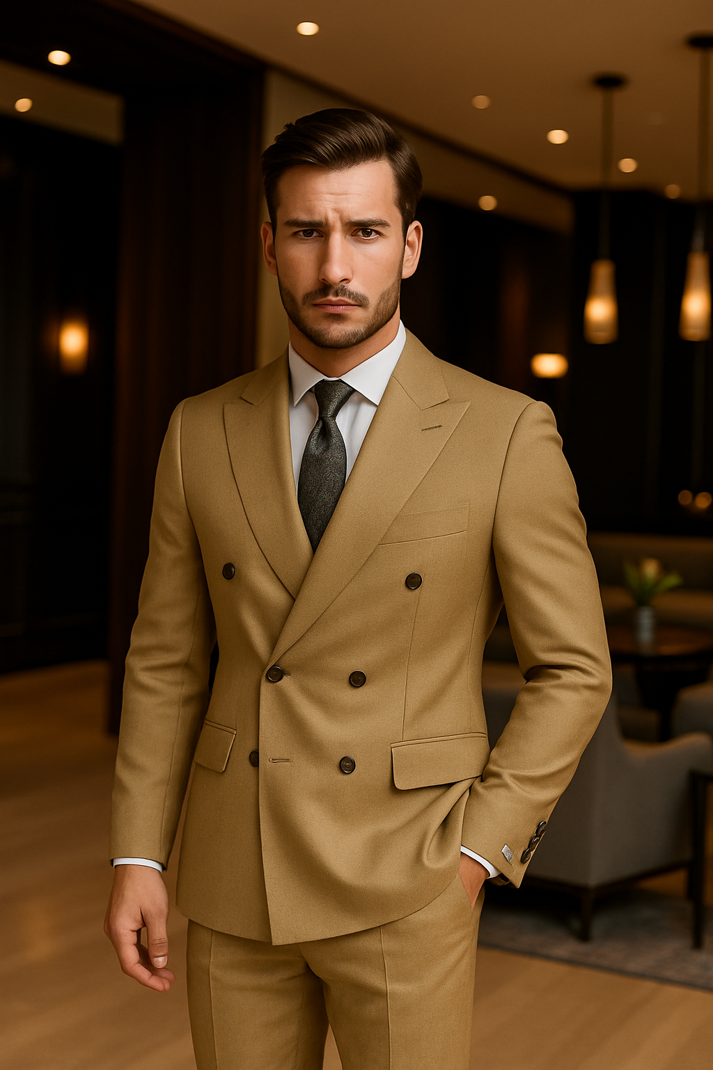 UV ATELIER – Modern Black Two-Piece Men’s Suit