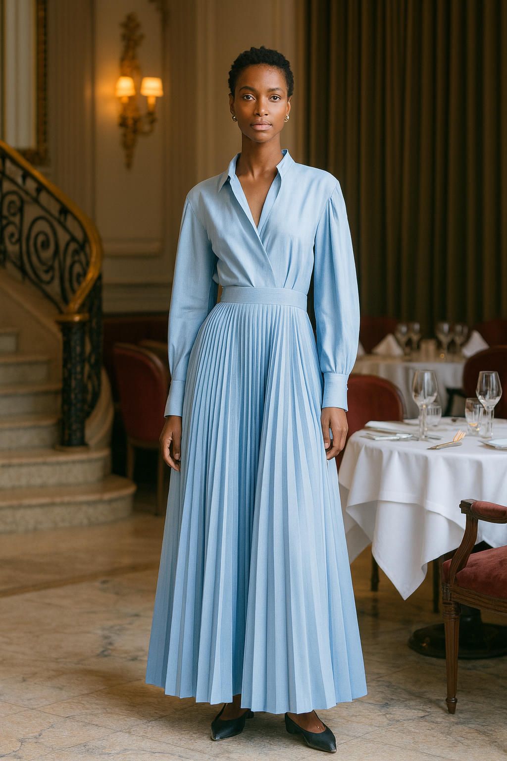 UV ATELIER High-Quality Handcrafted Maxi Dress