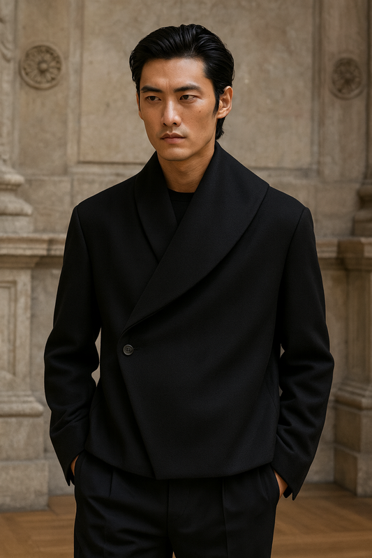 UV ATELIER – INCERU 2025 Men's Deconstructed Loose-Fit Jacket