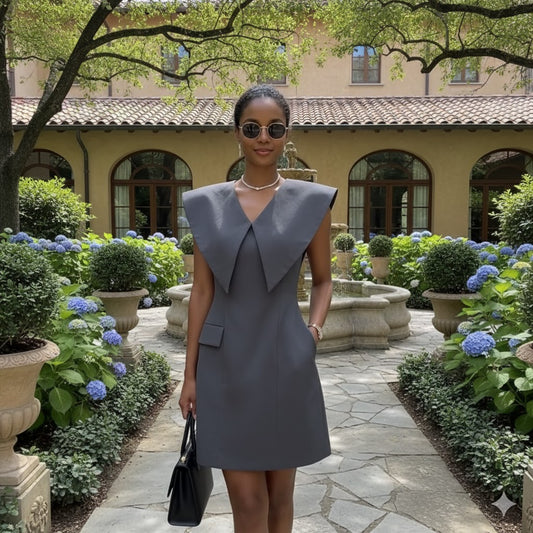 UV ATELIER – Elegant Hepburn-Style Summer Dress