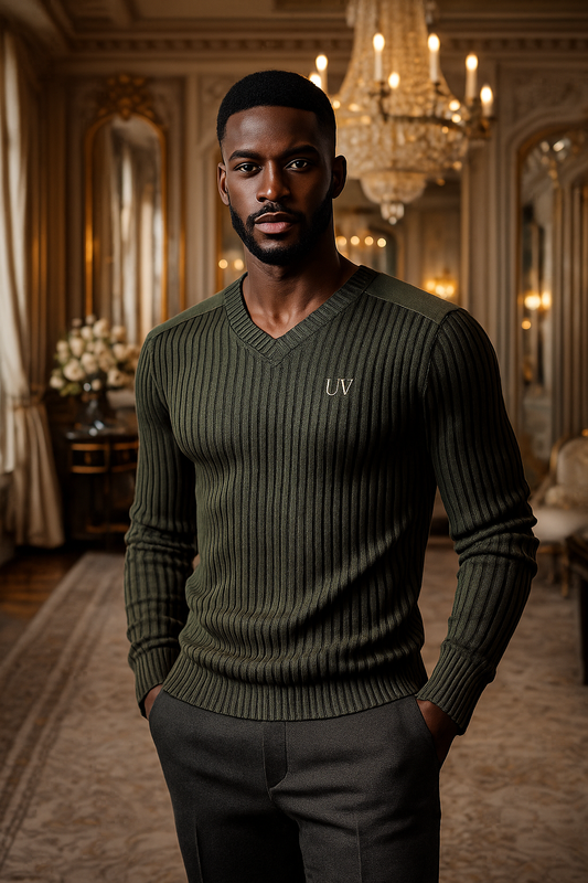 UV ATELIER – Long-Sleeve Tactical Wool Sweater for Men