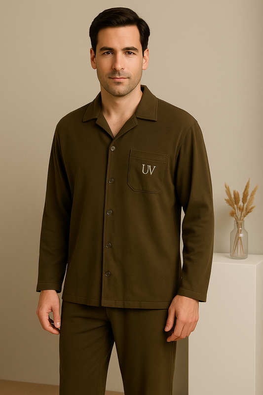 UV ATELIER Double-Layer Cotton Pajama Set