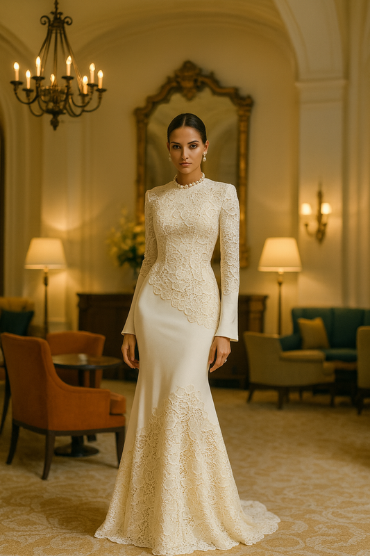 UV ATELIER – Elegant Slim Fit Fishtail Dress for Women