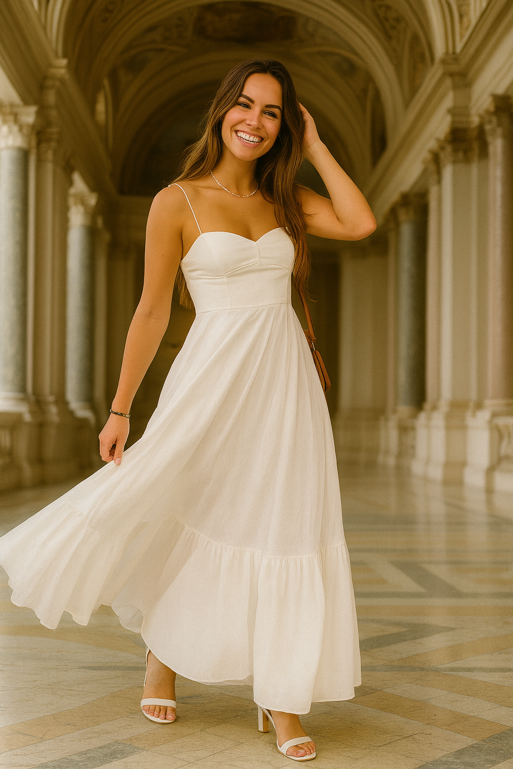 UV ATELIER – Elegant Ladies Layered Long Dress