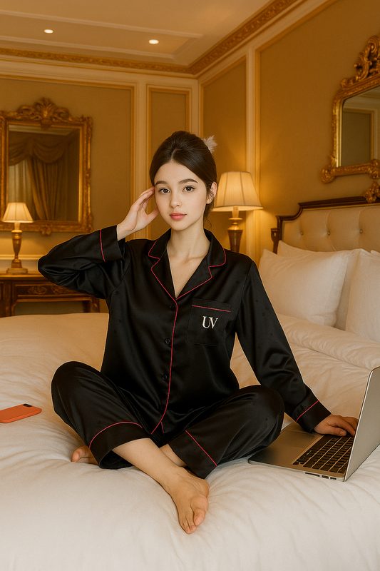 UV ATELIER Premium Love Jacquard Pajama Set